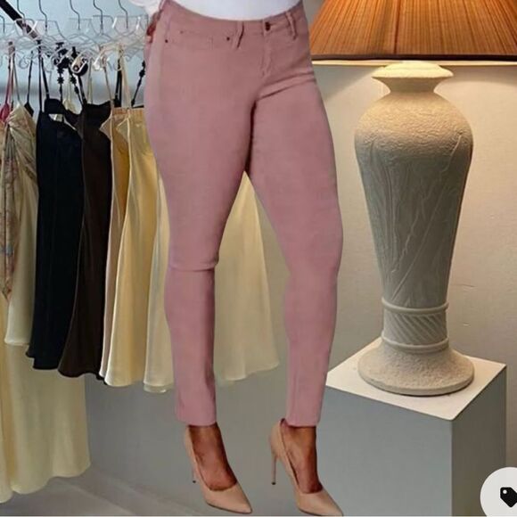 🫦 Lane Bryant mauve super stretch, mid rise, skinny jeans plus size 28 nwt - Picture 2 of 8